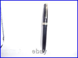 Waterman Vintage English Black Fountain Pen in box-14k fine point-working