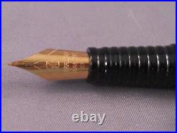 Waterman Vintage Laureat Black Cartridge Fill Pen-extra-fine point-new old stock