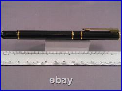Waterman Vintage Laureat Black Fountain Pen-fine point-with converter