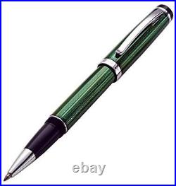 Xezo Incognito Rollerball Pen, Fine Point. Forest Green Color with Pure Plati