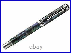 Xezo Maestro Rollerball Pen Fine Point. Natural Black Mother of Pearl with Pu