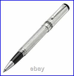 Xezo Tribune 925 Sterling Silver Rollerball Pen, Fine Point. 999 Platinum Plt