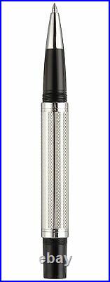 Xezo Tribune Platinum Silver Rollerball Pen, Fine Point. Limited Edition