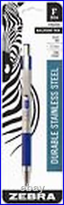 Zebra Pen F-301 Retractable Ballpoint Pen, Fine Point, 0.7Mm, Blue Ink