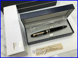 (mg) Sailor 1911 Realo Black GT 21K Gold Fine Point Fountain Pen 11-3924-220